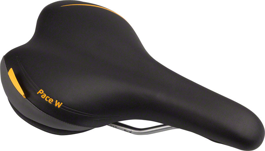 Velo Plush Pace Saddle - Steel, Black, Women's