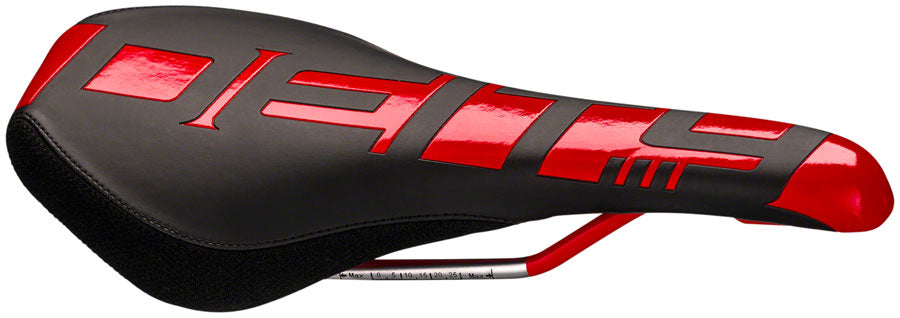 Deity Speedtrap AM - CrMo Rail Saddle Black/Red