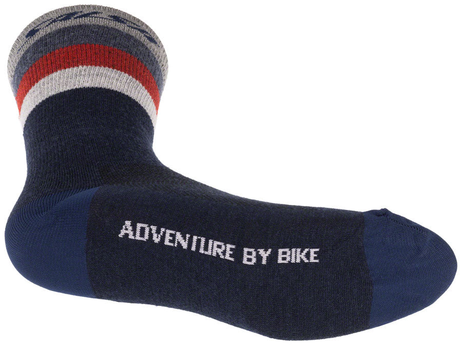 Salsa Arctica Wool Socks - Denim, w/Stripes, Large/X-Large