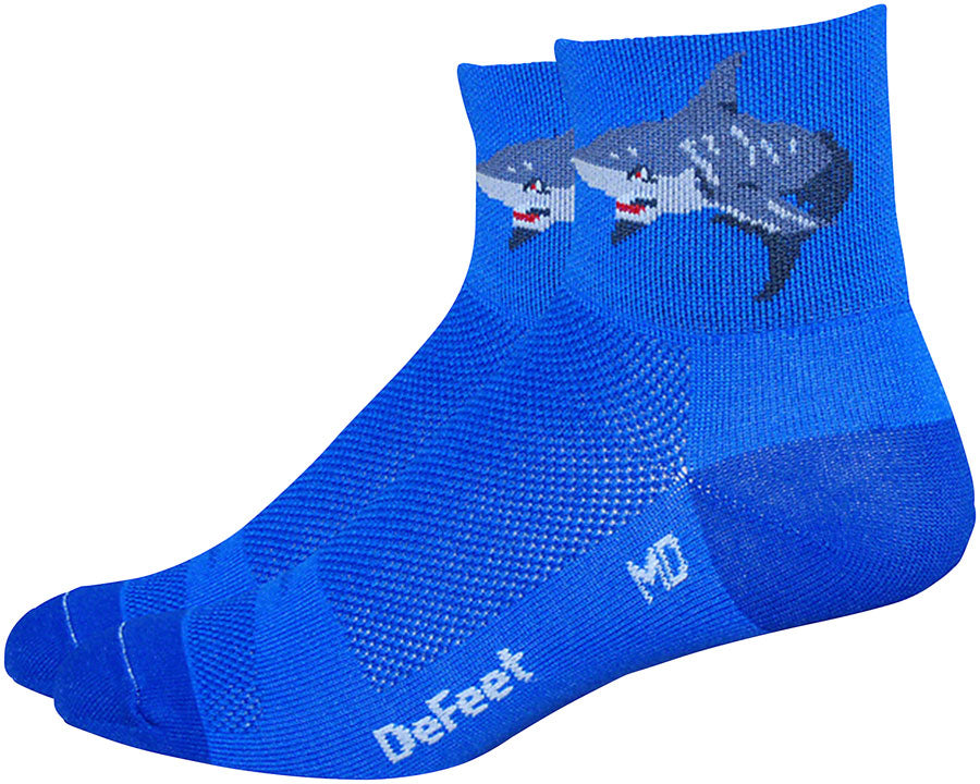 DeFeet Aireator Attack Socks - 3 inch, Blue, Medium