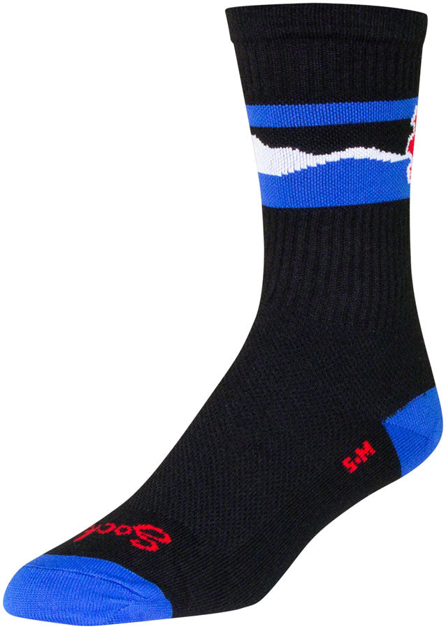 SockGuy Crew Cogorado Socks - 6 inch, Black, Large/X-Large