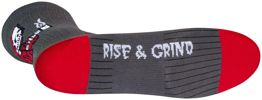 SockGuy SGX Rise and Grind Socks - 6 inch, Gray, Small/Medium