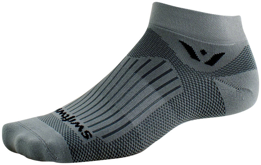 Swiftwick Aspire One Socks - 1 inch, Gray, Small