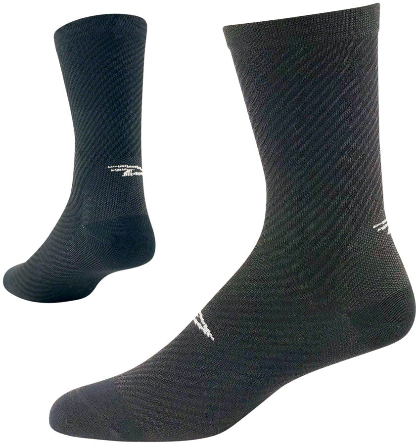 DeFeet Evo Carbon Socks - 6 inch, Black, Medium