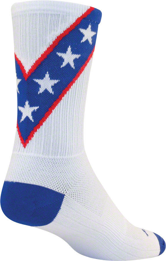 SockGuy SGX Daredevil Socks - 6 inch, White, Small/Medium