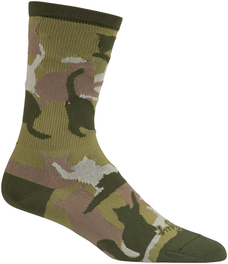 SockGuy Crew Catmo Socks - 5 inch, Green, Small/Medium