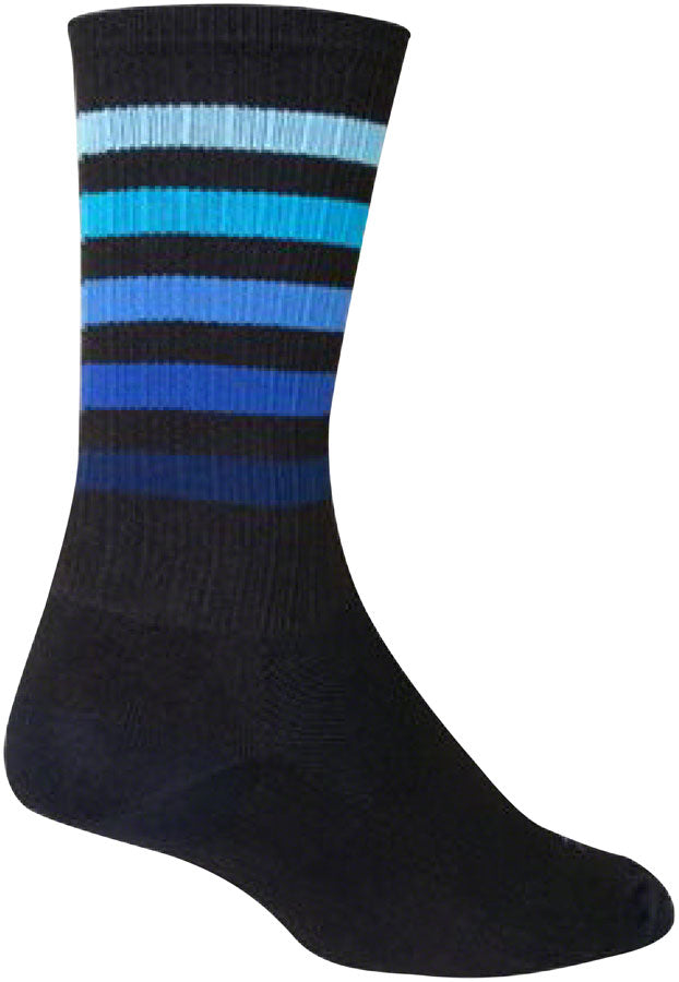 SockGuy SGX Deep Socks - 6 inch, Black/Blue, Large/X-Large