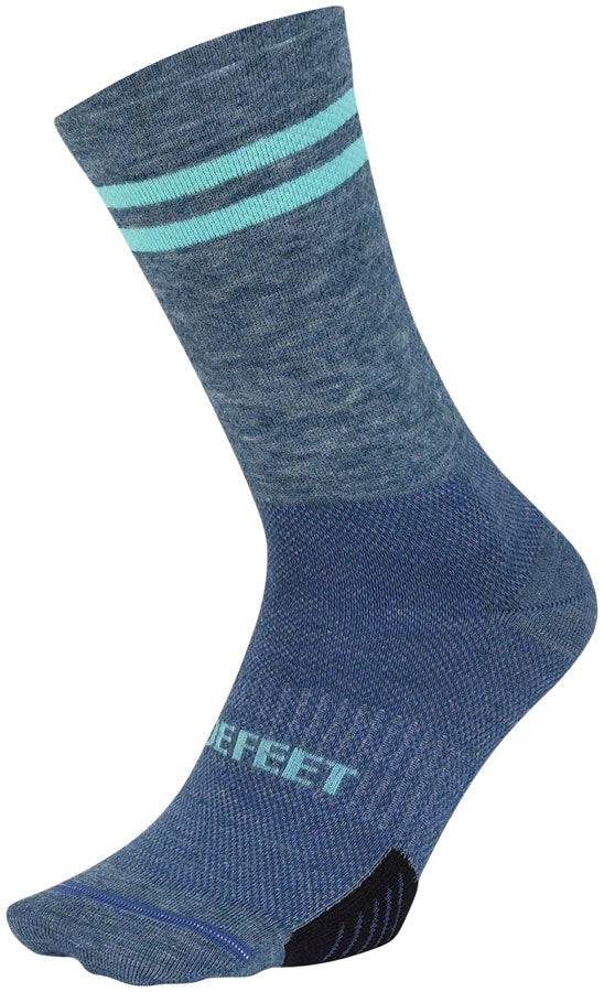 DeFeet Cyclismo Wool Blend Socks - 6 inch, Sapphire/Neptune, Small