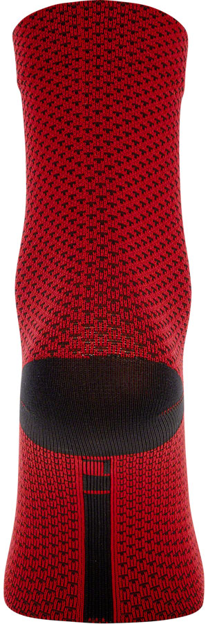 GORE C3 Dot Mid Socks - Red/Black, 6.7" Cuff, Fits Sizes 8-9.5