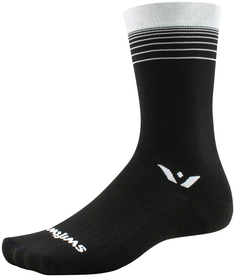 Swiftwick Aspire Seven Socks - 7 inch, White Stripe, Small