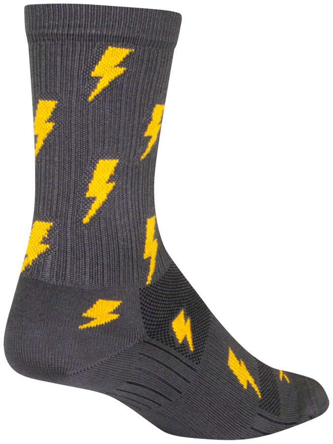 SockGuy SGX Lit Socks - 6 inch, Gray, Large/X-Large