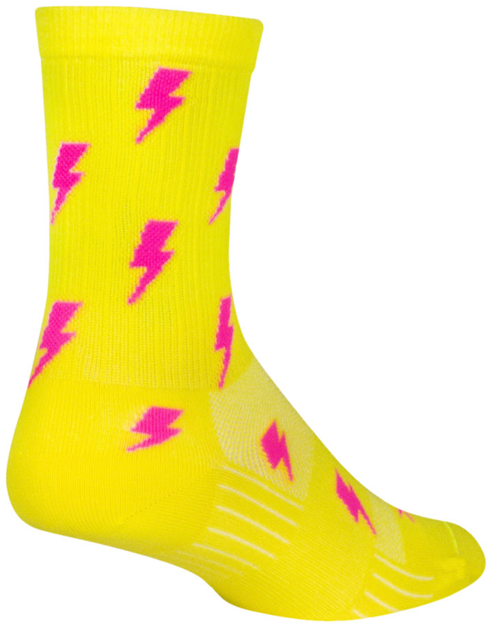 SockGuy SGX Lit Socks - 6 inch, Yellow, Small/Medium
