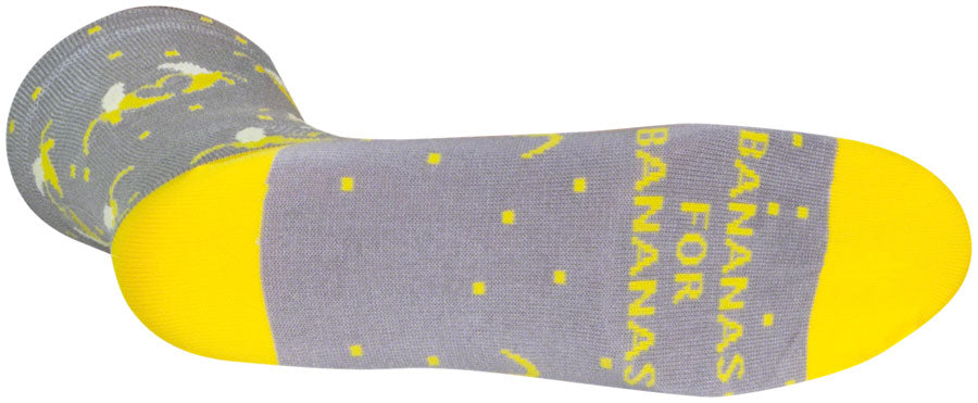 SockGuy Bananas Crew Sock - 6", Large/X-Large