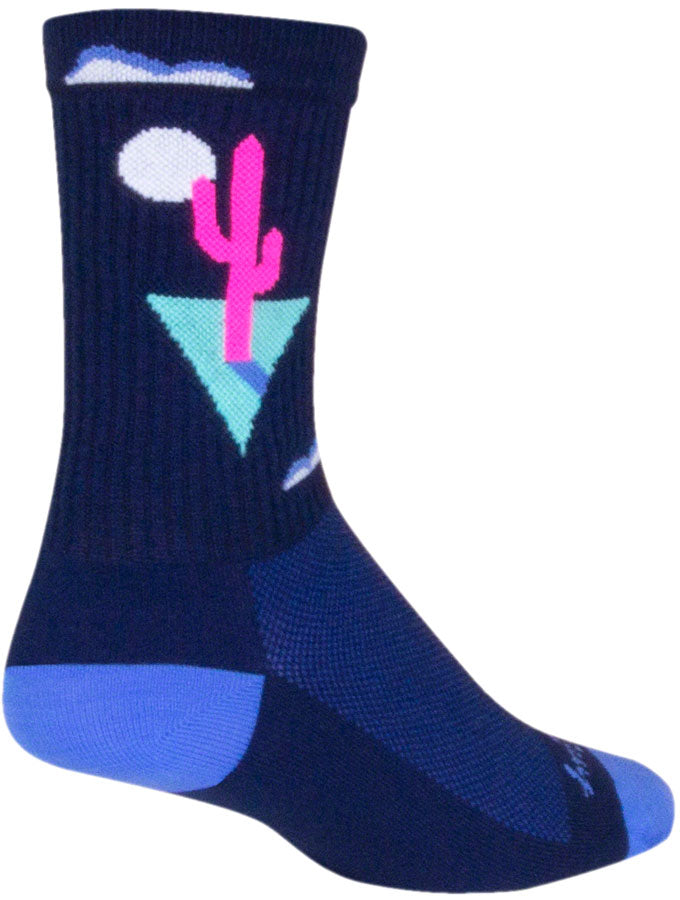SockGuy Crew Cactal Socks - 6 inch, Blue, Large/X-Large
