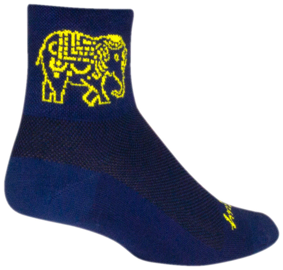 SockGuy Classic Henna Socks - 3 inch, Blue, Large/X-Large