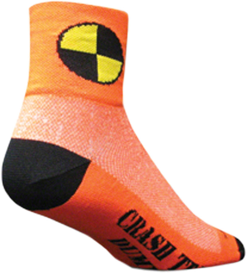 SockGuy Classic Crash Socks - 3 inch, Orange, Small/Medium