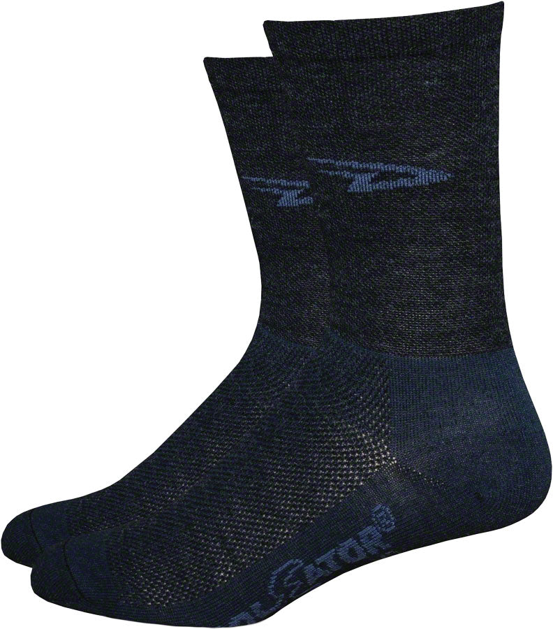 DeFeet Wooleator D-Logo Socks - 5 inch, Black, X-Large