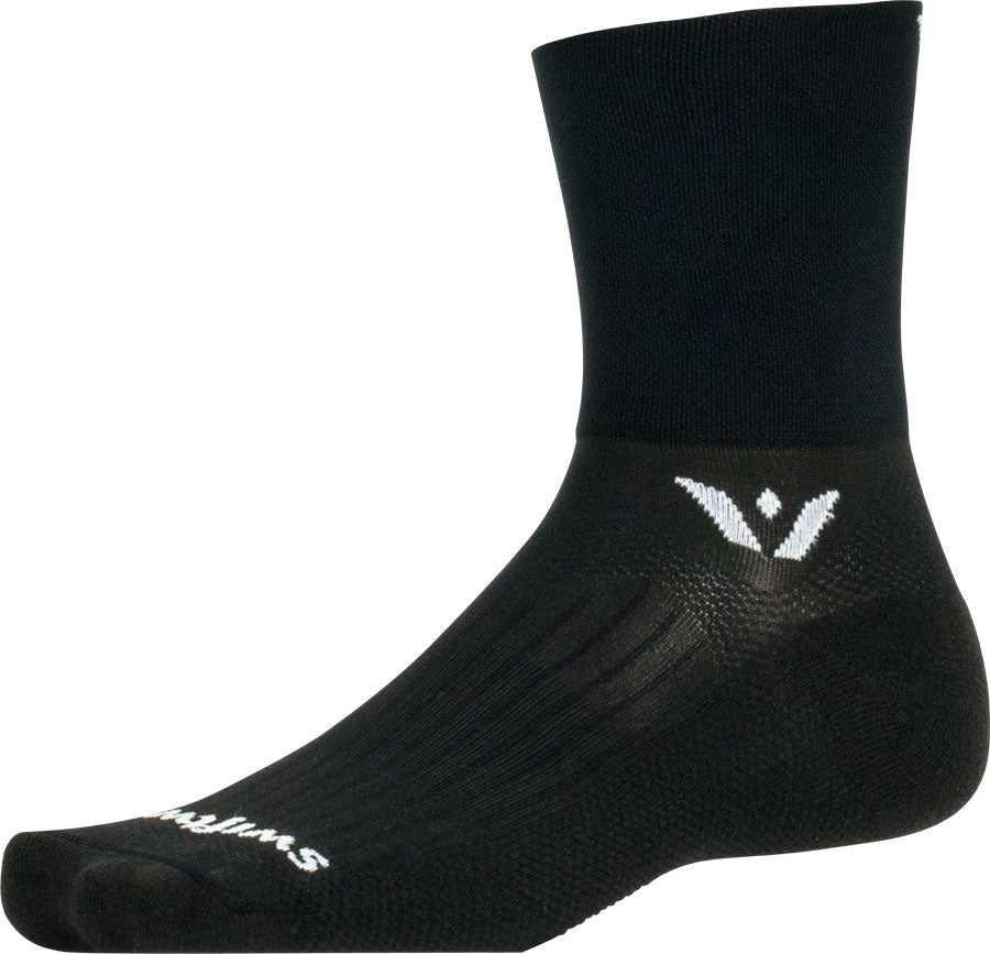 Swiftwick Aspire Four Socks - 4 inch, Black, Small