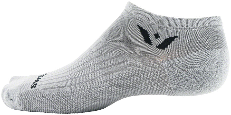 Swiftwick Aspire Zero Socks - No Show, Pewter, Small