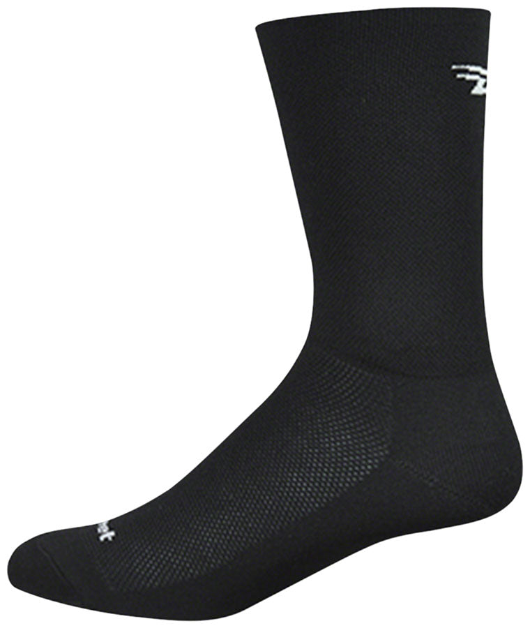 DeFeet Aireator D-Logo Double Cuff Socks - 6 inch, Black, Small