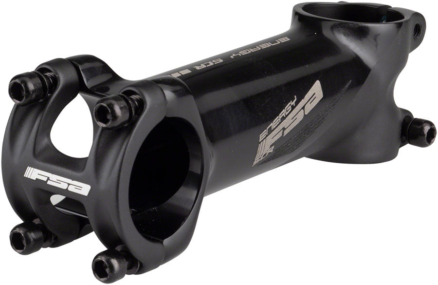 FSA Full Speed Ahead Energy SCR 6 Gray 100mm Threadless Stem 31.8mm 1 1/8 Black