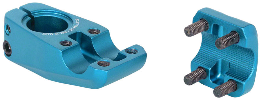 Eclat Onyx Stem - Toploader, 22.2mm, 50mm Reach, Cyan