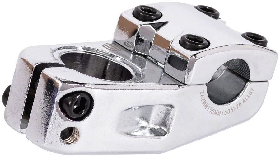 Salt Pro BMX Chrome 50mm Top Load Stem 22.2mm Clamp 1 1/8 in Steerer Silver
