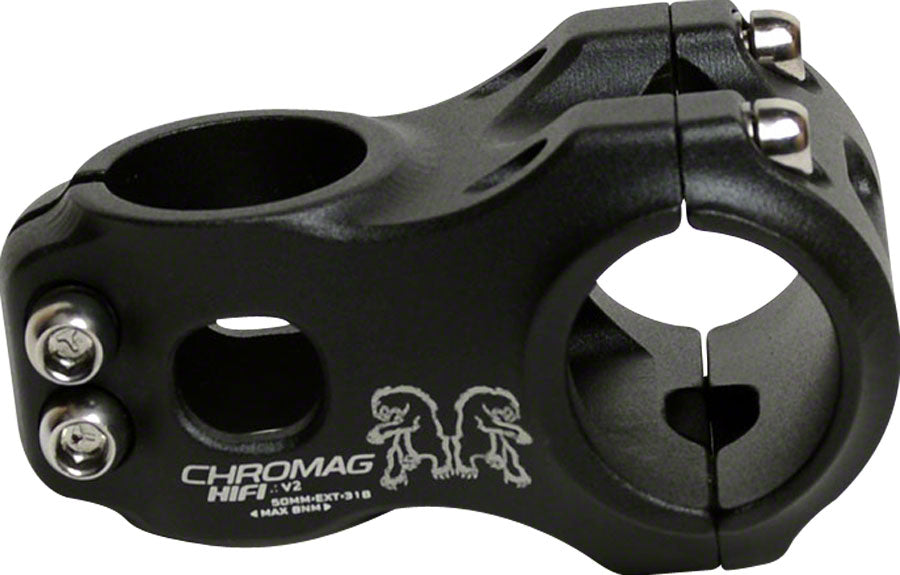 Chromag HiFi V2 Stem 50mm Threadless Stem 31.8mm Clamp 1 1/8 in Steerer Black