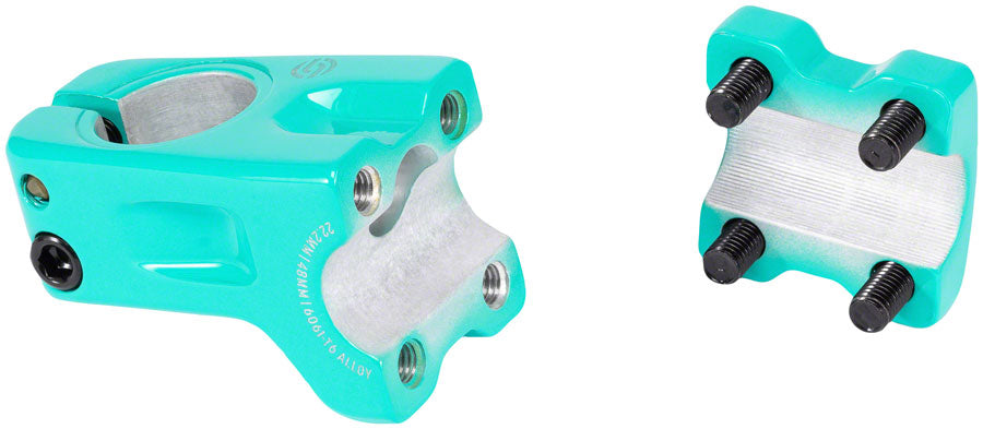 Salt Pro BMX Teal 50mm Front Load Stem 22.2mm Clamp 1 1/8 in Steerer