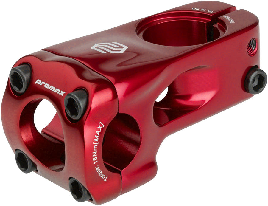 Promax Banger BMX Stem 48mm Front Load Stem 22.2mm Clamp 1 1/8 in Steerer Red