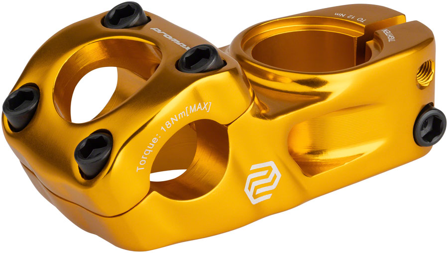 Promax Impact BMX Stem 48mm Top Load Stem 22.2mm Clamp 1 1/8 in Steerer Gold