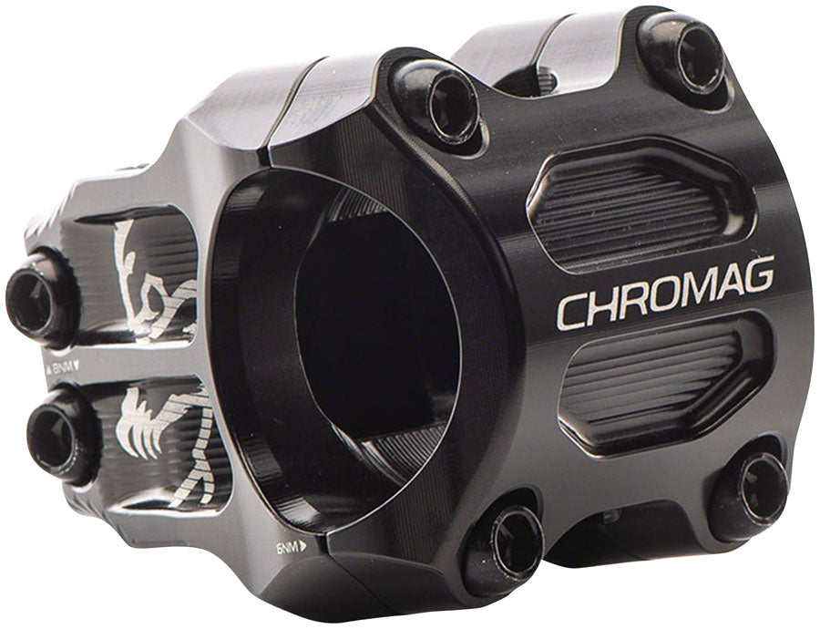 Chromag Riza Stem 45mm Threadless Stem 35mm Clamp 1 1/8 in Steerer Black