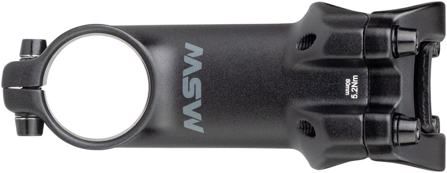 MSW 17 1 8" Aluminum 80mm Threadless Stem 31.8mm Clamp 1 1/8 in Steerer Black