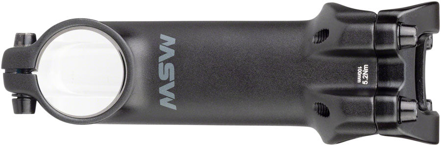 MSW 17 1 8" Aluminum 100mm Threadless Stem 31.8mm Clamp 1 1/8 in Steerer Black