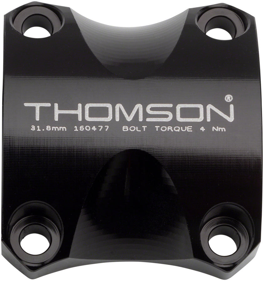 Thomson Replacement X4 Stem Faceplate: Bar Clamp 31.8 Black