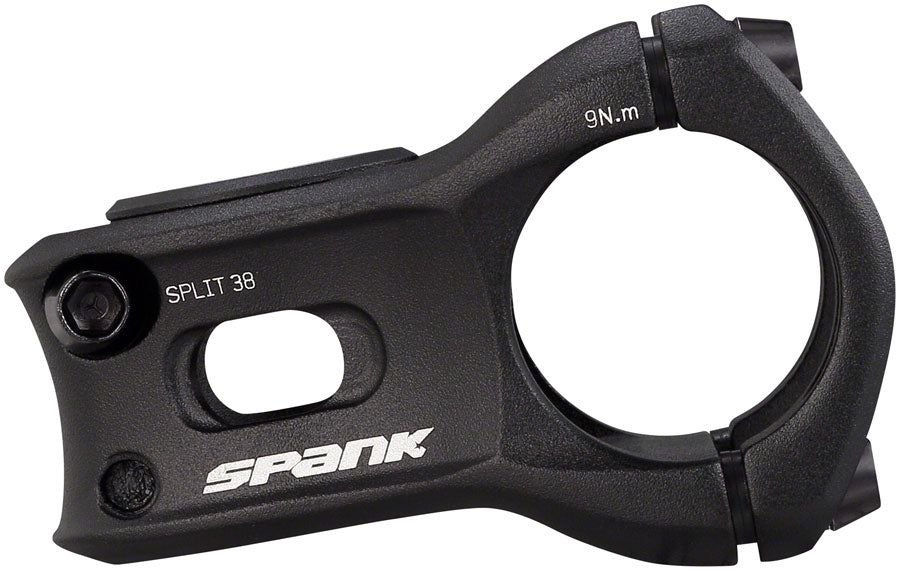 Spank Split 0 1 8" Aluminum 38mm Threadless Stem 31.8mm Clamp 1 1/8 in Black