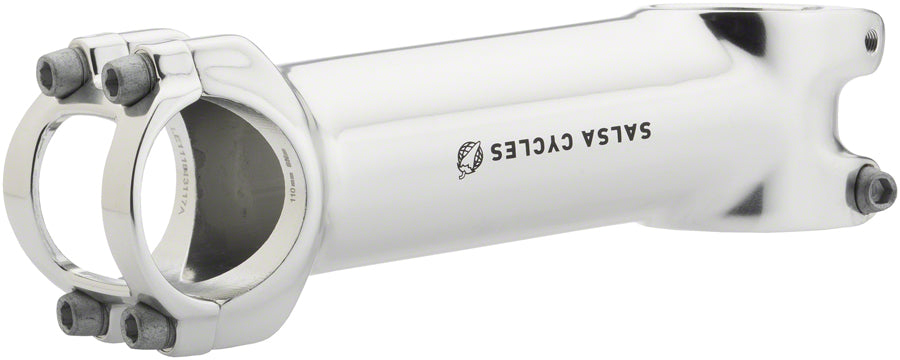Salsa Guide Stem - 110mm, 31.8 clamp, +/-6, 1 1/8", Aluminum, Silver