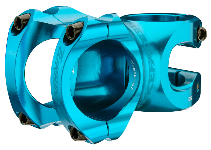 Raceface Turbine R 0 1 8" Turquoise 50mm Threadless Stem 35mm 1 1/8 in Blue