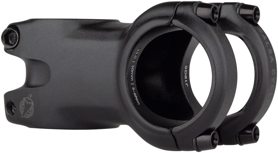 Salsa Guide Trail Stem- 50mm, 35.0 Clamp, 0 Degree, 1 1/8", Aluminum, Black