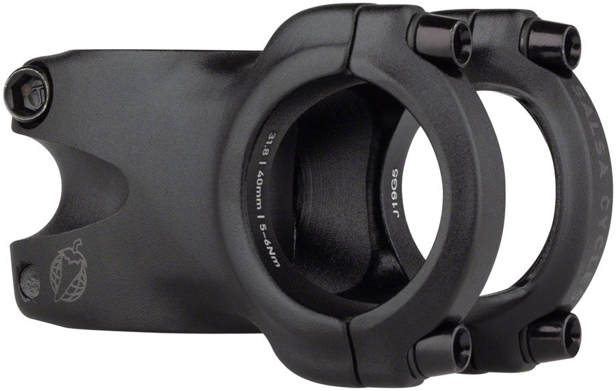 Salsa Guide Trail 0 Degree 1 8" Aluminum 40mm Threadless Stem 31.8mm 1 1/8 Black