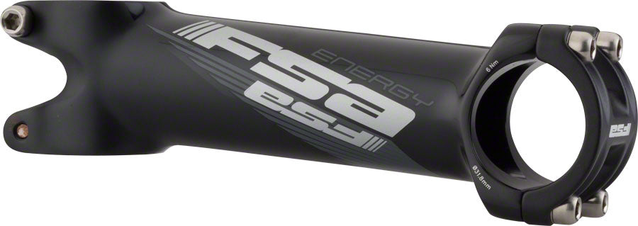 FSA Full Speed Ahead Energy 6 1 8" Alloy 120mm Threadless Stem 31.8mm 1 Black