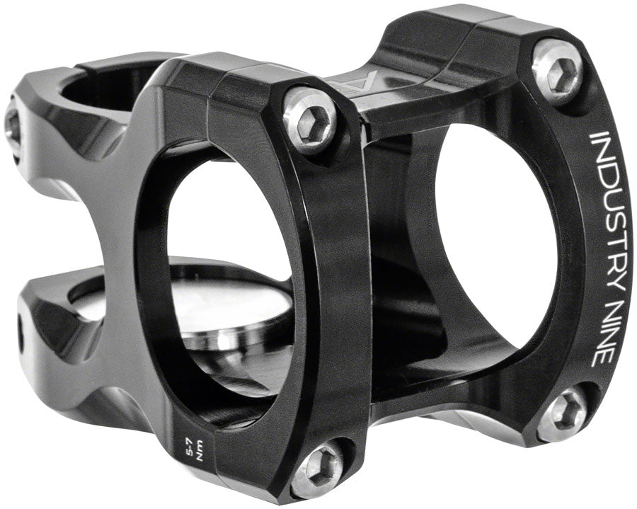 Industry Nine A35 8 1 8" Aluminum 40mm Threadless Stem 35mm Clamp 1 1/8 in Black