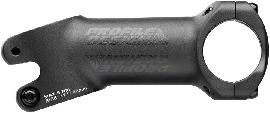 Profile Design 1/Seventeen Stem 100mm Threadless Stem 31.8mm 1 1/8 in Black