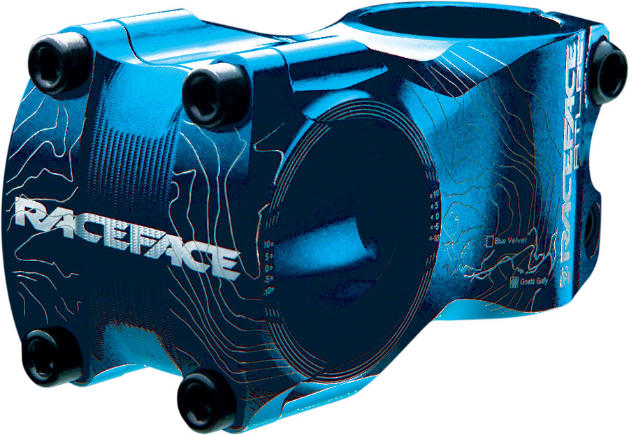 Raceface Atlas 0 1 8" Aluminum 50mm Threadless Stem 31.8mm Clamp 1 1/8 in Blue