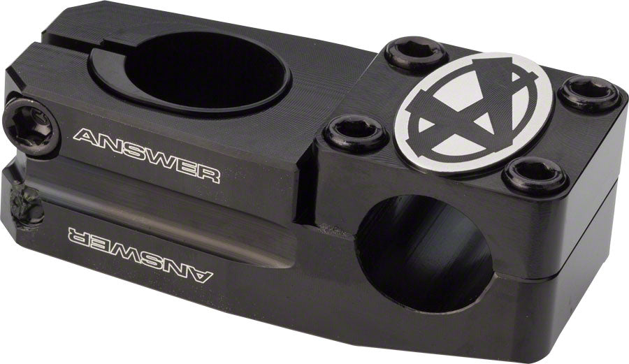 Answer BMX Dual Length 45mm Top Load Stem 22.2mm Clamp 1 in Steerer Black