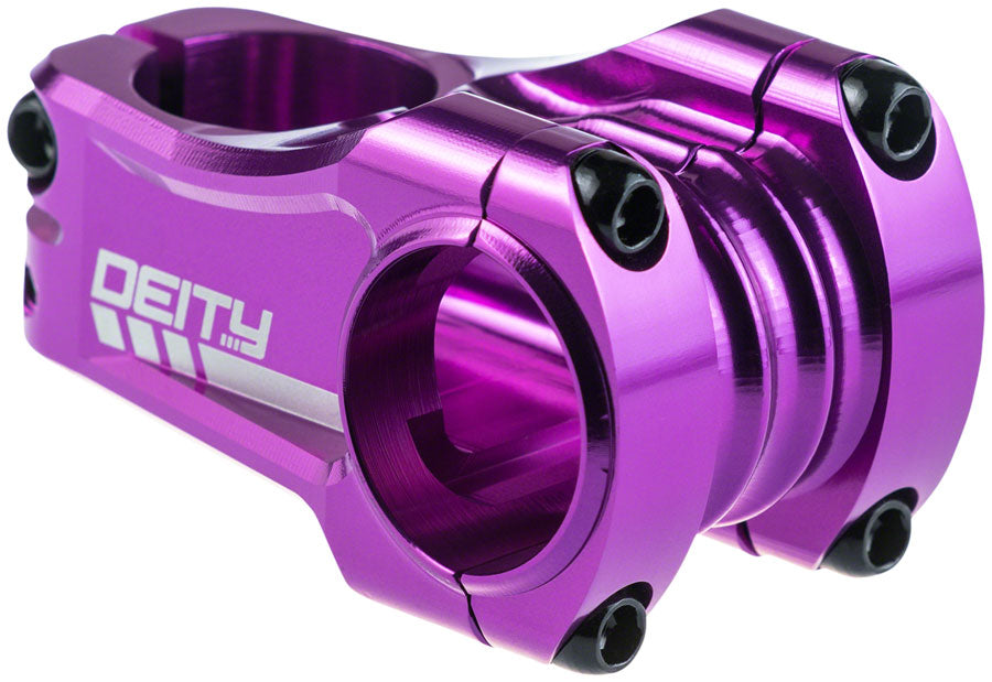 DEITY Copperhead Stem - 50mm, 31.8 Clamp, +/-0, 1 1/8", Aluminum, Purple