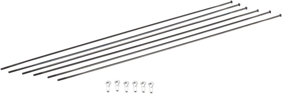 DT Swiss PRC1100 Mon Chasseral DiCut 35 RB Spoke Kit: Front & Rear, Black