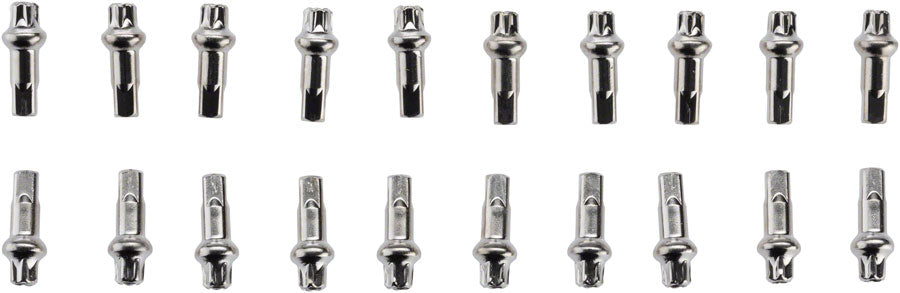 DT Swiss Squorx Pro Head Pro Lock Brass Nipples: 2.0 x 15mm, Silver, Box of 20