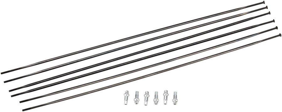 DT Swiss PR1600 DiCut 21 DB Spoke Kit: Front & Rear, Black