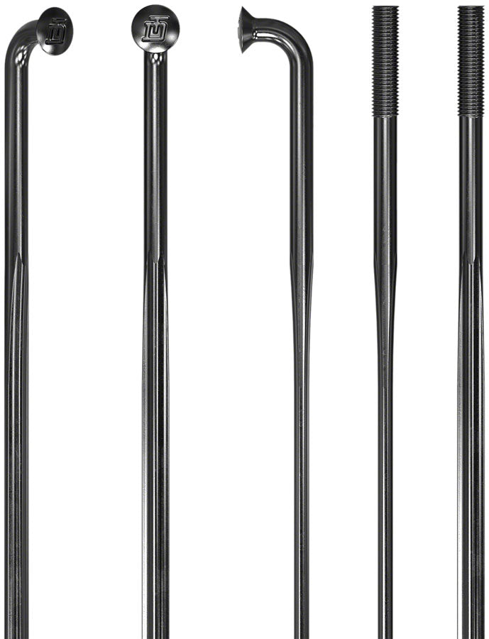 DT Swiss Revolite Spokes - 2.0/1.3/2.3, 276mm, J-bend, Black, Box of 20